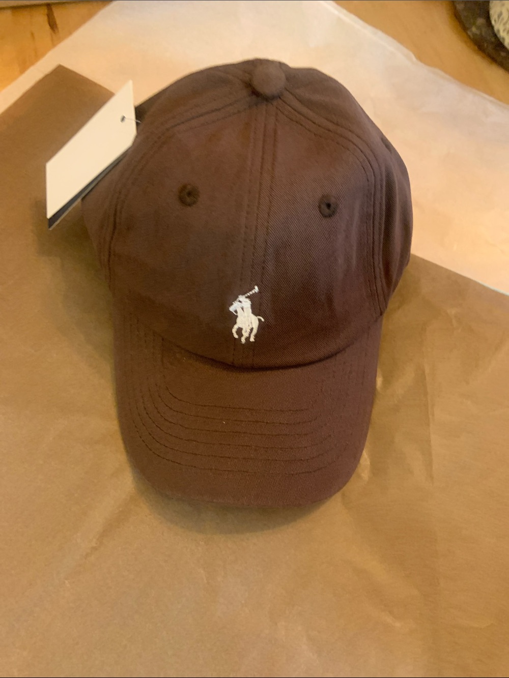 Ralph Lauren Chocolate Brown Polo Player Embroidered Cap - Picture 8 of 9